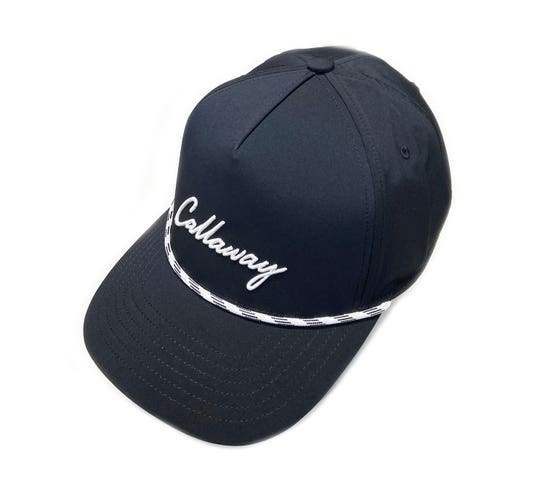 NEW 2025 Callaway Birdie Putt Rope Black Adjustable Snapback Golf Hat/Cap