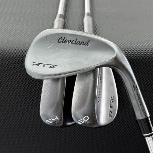 CLEVELAND RTZ BLACK SATIN WEDGE SET (50, 54, & 60 DEGREES)
