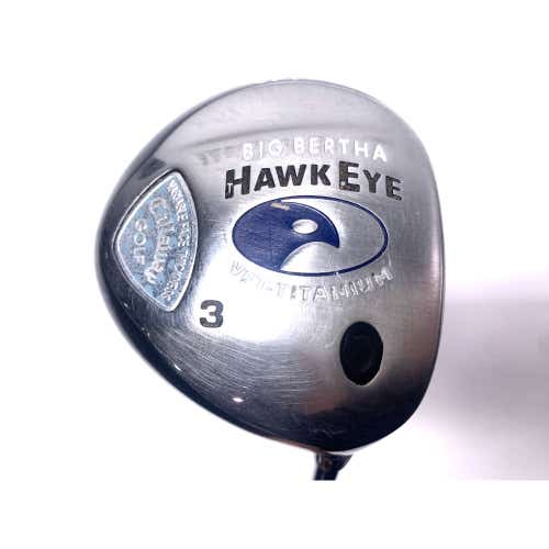 Callaway Hawkeye VFT 3 Fairway Wood 15* System 60 Firm Graphite Mens RH