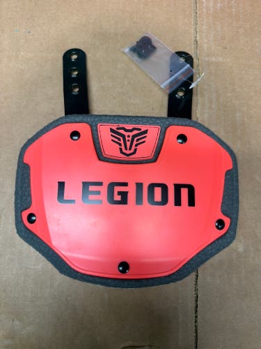 LEGION M-Series Highlight Football Back Plate - SM/MED - Highlight Orange