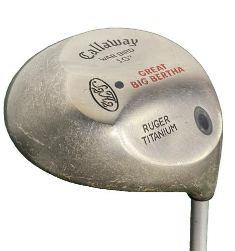 Callaway Great Big Bertha Ruger Ti War Bird Driver 10* RH Stiff Graphite 45" HC
