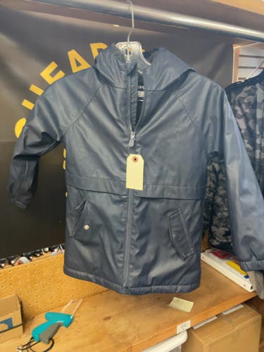 Kiabi Hooded Rain Jacket 6A 114-119 cm Navy