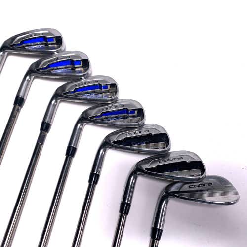LEFTY Cobra MAX Iron Set 5-PW+SW UST Mamiya Recoil ES 460 F2 Senior LH +1''