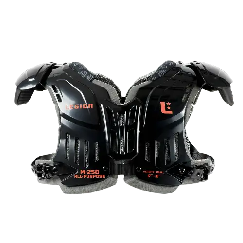 M-250 Varsity Football Shoulder Pads - XL - Black