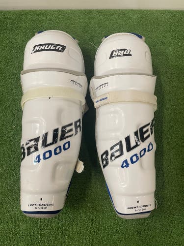 Senior Bauer SG4000 Shin Pads 14" (Used)