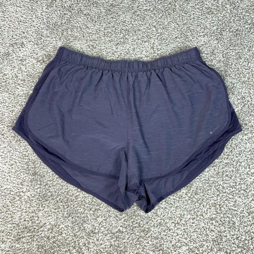 Nike Shorts Womens 2X Purple Tempo Dri FIT Lined Running Gym Athletic Plus Size