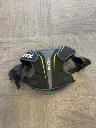 Used STX STALLION 50 Lacrosse Shoulder Pads Black MD 11614-S000246702