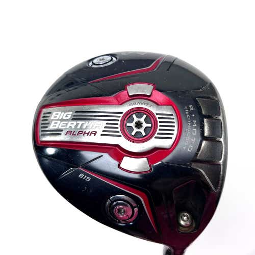 Callaway Big Bertha Alpha 815 Driver 9* Fujikura Speeder 665 Extra Stiff RH