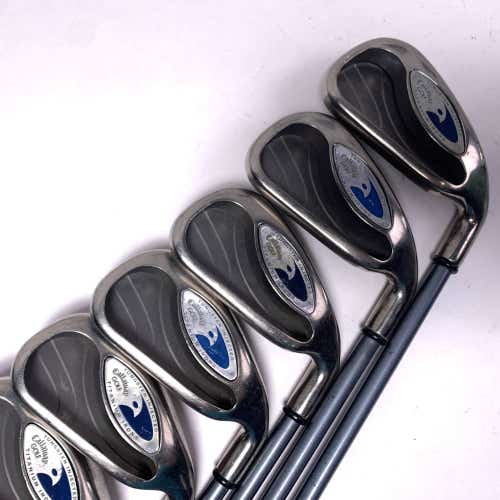 Callaway Hawkeye Iron Set 3-PW+SW Hawk Eye Senior Graphite Mens RH