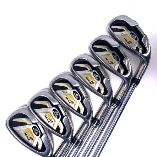 Cobra S2 Max Iron Set 5-PW S2 Max Stiff Steel Mens RH +.5"