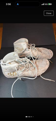 Rudis white wrestling shoes