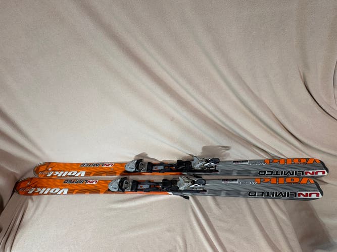 All Mountain 177 cm Volkl Unlimited AC3 Skis With Bindings (Used)
