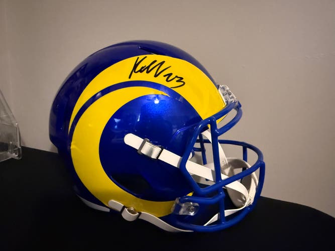 Kyren Williams Los
Angeles Rams Autographed Speed
Replica Helmet Full Size