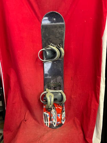 LTD racer 133cm all mountain directional twin snowboard, marrow bindings size small/medium