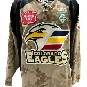 SP Apparel Pro Stock Colorado Eagles Jersey Camo Size 58 (Used) 2387
