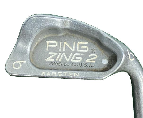 Ping Zing2 6 Iron Silver Dot 4 Up RH +.75" JZ Stiff Steel 38" Tour Wrap Grip