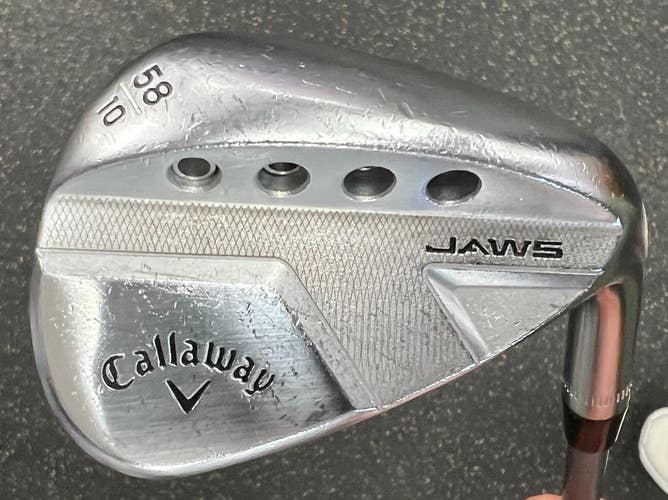 Used Callaway JAWS FULL TOE Golf Wedge Mens RH 58 Degree 11497-S000162754