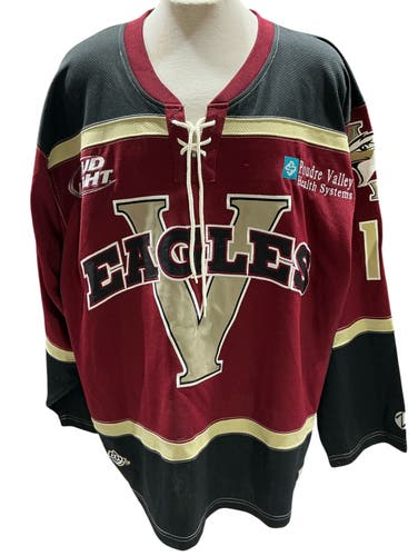 Zephyr Pro Stock Colorado Eagles Jersey Maroon/Black/Gold Size 60 (Used)
