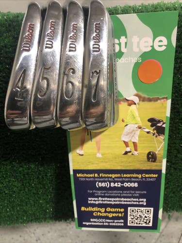 Wilson Staff Gooseneck Custom Forged 4-5-6-7 Iron Set X Stiff Tour Issue