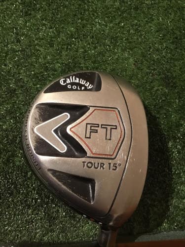 Callaway FT Tour Neutral 15* 3 Wood Stiff Fujikura 370 Graphite Shaft