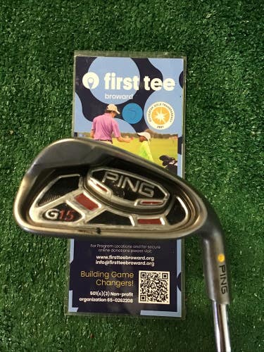 Ping G15 Yellow Dot 7 Iron Stiff Steel Shaft -1 Inch Right Handed