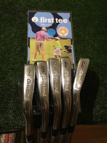 Cleveland CG1 CMM 3-6 Irons Set Stiff S300 Steel Shafts Right Handed