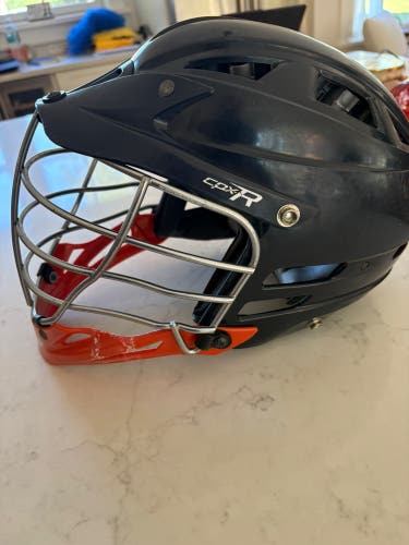 Used Cascade CPX-R Lacrosse Helmet - Navy and Orange