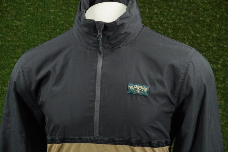 MENS MEDIUM BILLABONG WINDSWELL ANORAK WINDBREAKER HALF-ZIP PULLOVER JACKET VGC
