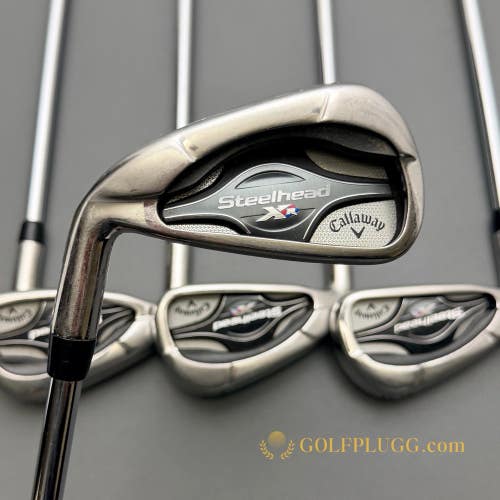 Left-Handed Callaway Steelhead XR Iron Set 4-PW / XP Steel, Stiff (301)