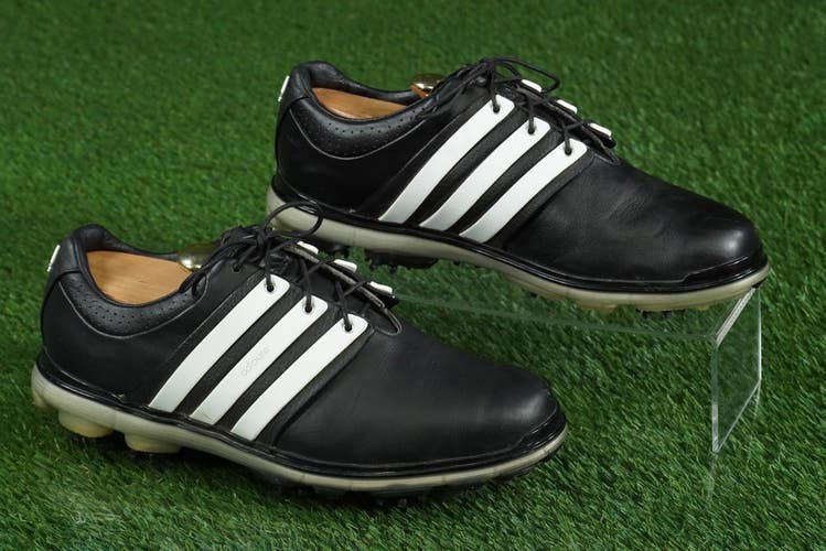 ADIDAS ADIPURE PURE 360 LTD GOLF SHOES MENS 9.5, BLACK / WHITE ~ Q46891 ~ NICE!!