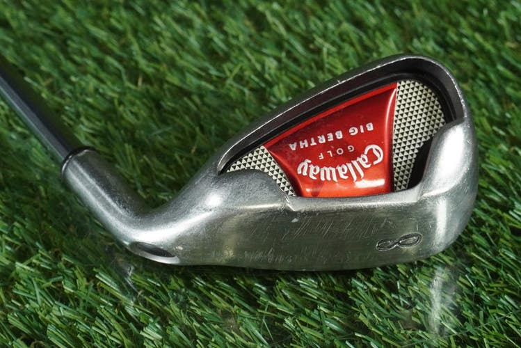 CALLAWAY GOLF BIG 2008 BERTHA 8 IRON STEEL SHAFT UNIFLEX RH ~ L@@K!!