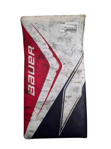 Used Bauer Flylite Senior Goalie Blocker White/Navy/Red Regular