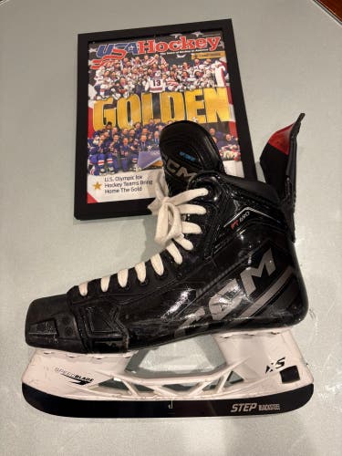 CCM JetSpeed FT690 size 8.5 Hockey Skates Regular Width w/extra Stepsteel