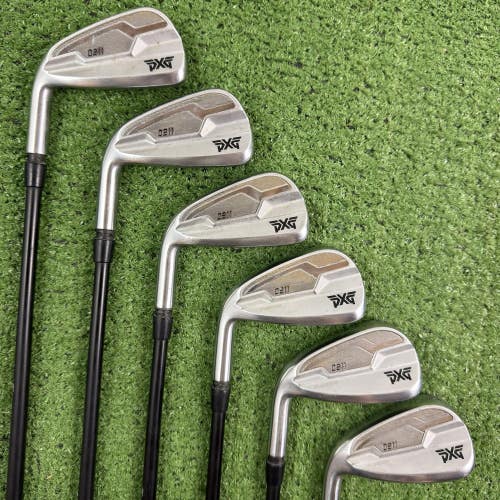 READ PXG 0211 DualCor Iron Set 5-PW MMT Chemical 80g Stiff Flex Left Handed