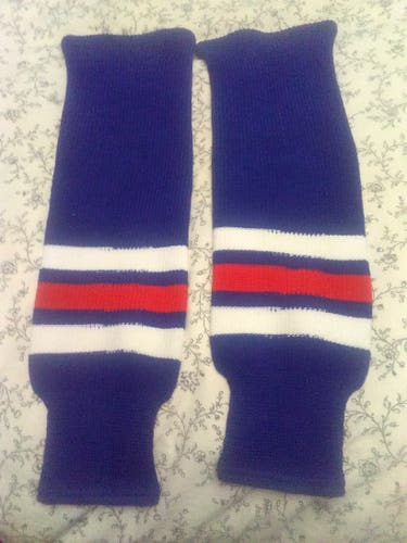 New CCM socks - 24 inches - New York Rangers Colorway