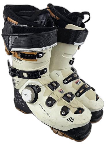Used $600 Women's K2 Anthem 95 Ski boots w/gripwalk Sizes Mondo 24.5 26.5 Cream