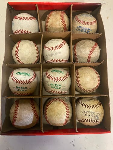 Rawlings, Wilson and Diamond Brand baseballs - Lot of 12