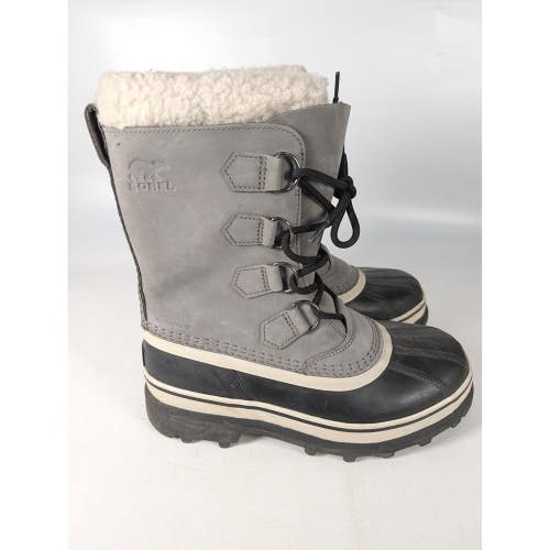 Sorel Caribou Waterproof Winter Boots Grey Quarry NL1005-051 Womens 7