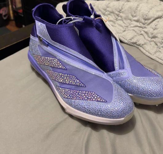 Purple Men's Size M 12.5 (W 13.5) Adult Adidas Adizero High Top Metal (New)