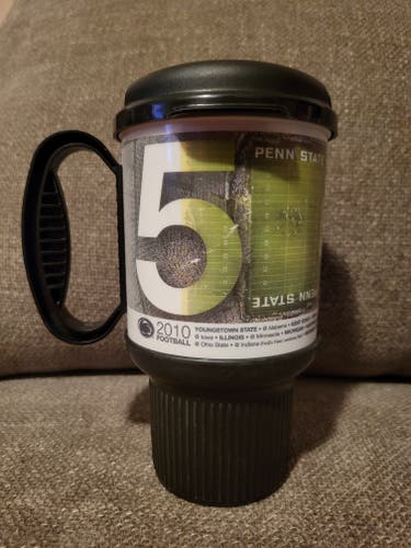 Penn State Nittany Lions Football 2010 Pepsi Travel Mug with Lid 50th Anniversary Beaver Stadium