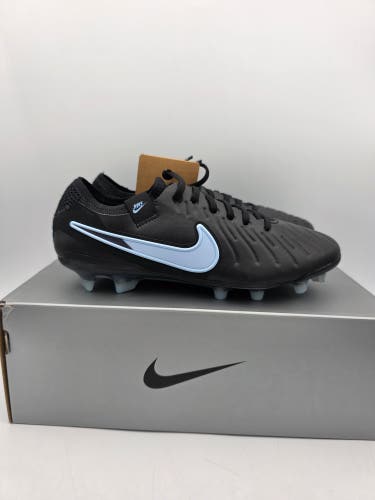 Nike Tiempo Legend 10 Elite Black Blue Soccer Cleats Mens Size 4.5 DV4328-003