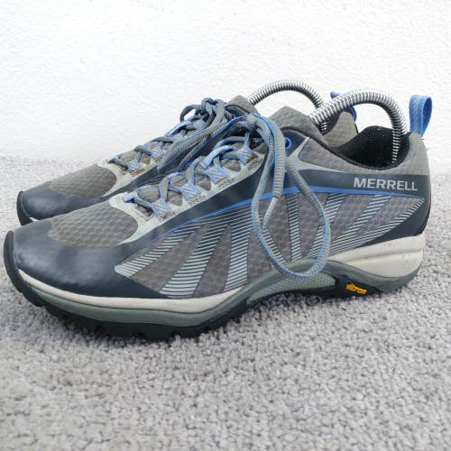 Merrell Siren Edge 3 Trail Hiking Shoes Womens Size 8.5 Sneakers Gray Blue