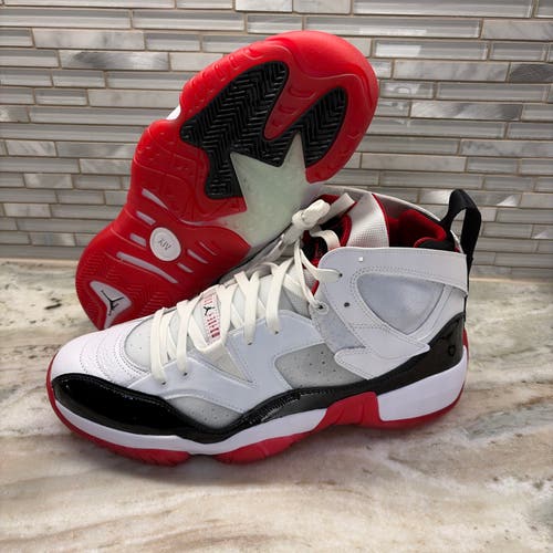 Air Jordan  US 12 UK 11 Men's White Black Red Bred Nike JumpmaTwo Trey  DO1925 106 New