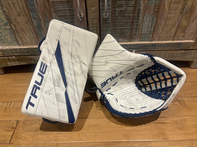 Pro Stock True HZRDUS SENTNL Pro+ Goalie Glove & Blocker Set Bobrovsky Game Worn **TARIFF FREE**