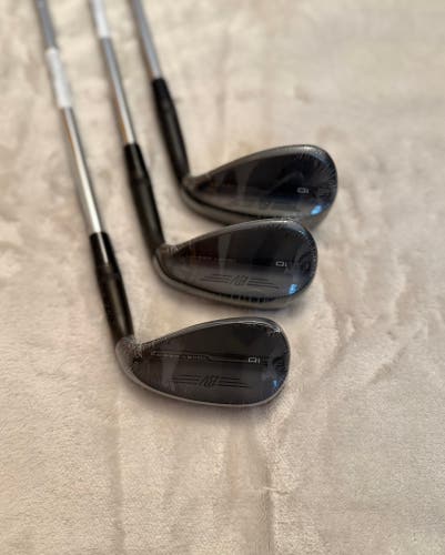NEW Titleist Vokey SM10 Black Vapor Wedge Set 52 56 60 Wedge Flex