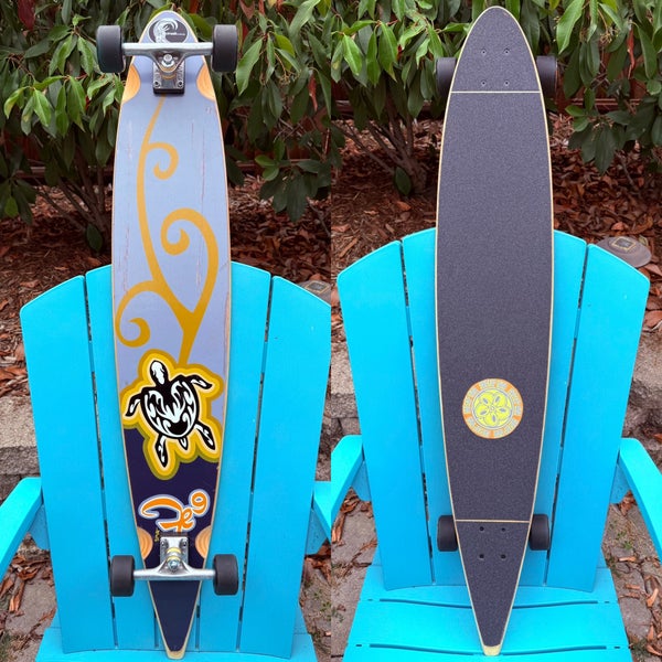 Vintage Sector 9 Honolua Pintail Complete Longboard Skateboard 48” Pivot Trucks