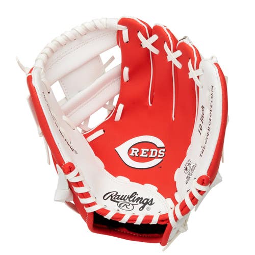 New Rawlings MLB Team Logo Youth Glove - Cincinnati Reds Red/White 11735-RAWMLBGLOVERDS