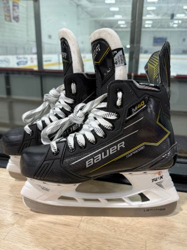 NEW Bauer Supreme M40 Hockey Skates Size 6.5 Fit 2 w/Bauer Aetrex Orthotic Inserts FIT C +more