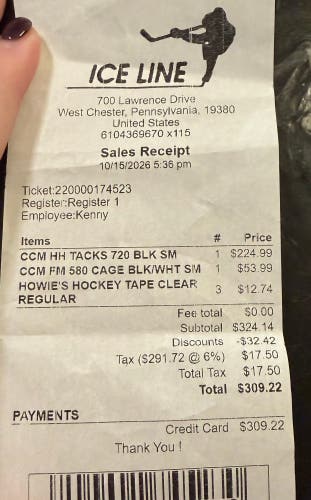 Small CCM Tacks 720 Helmet (Used)