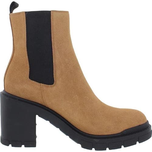Marc Fisher LTD Vanlisa Boot Women's US 10 Brown Ankle Pull-On Chelsea KHD504